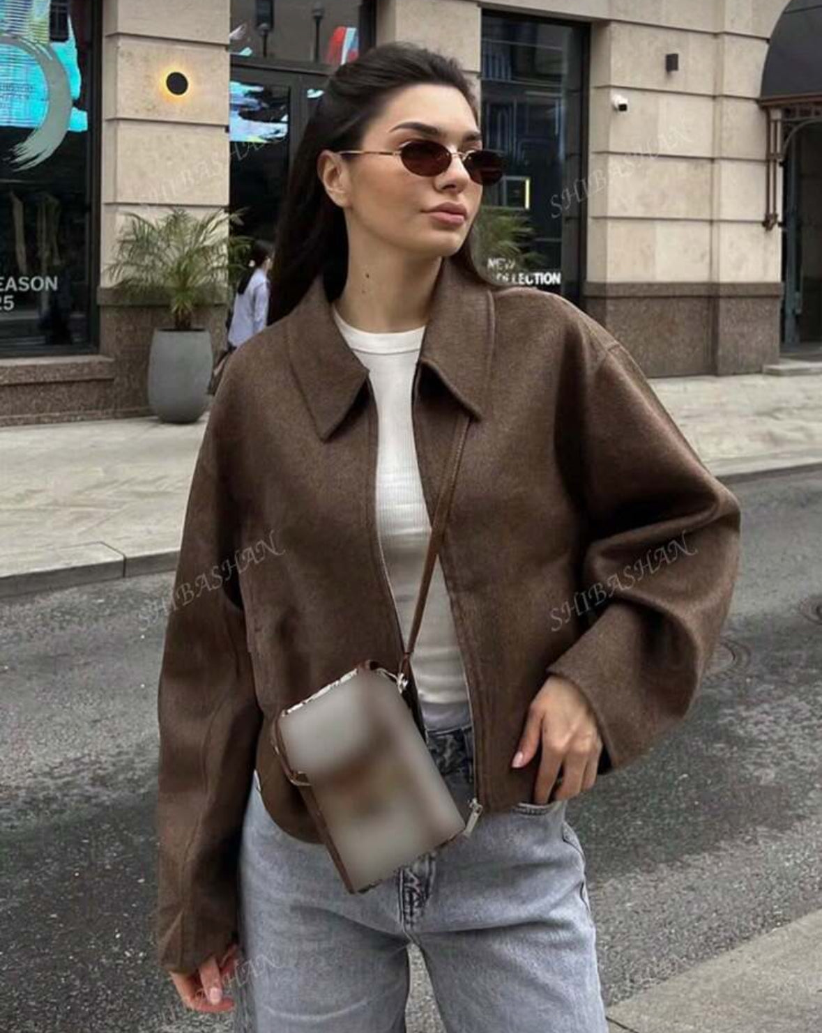 Premium Soft Fleece Stuff Jacket brown