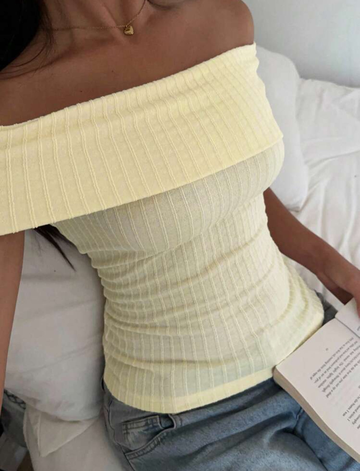 Butter yellow apricot tee