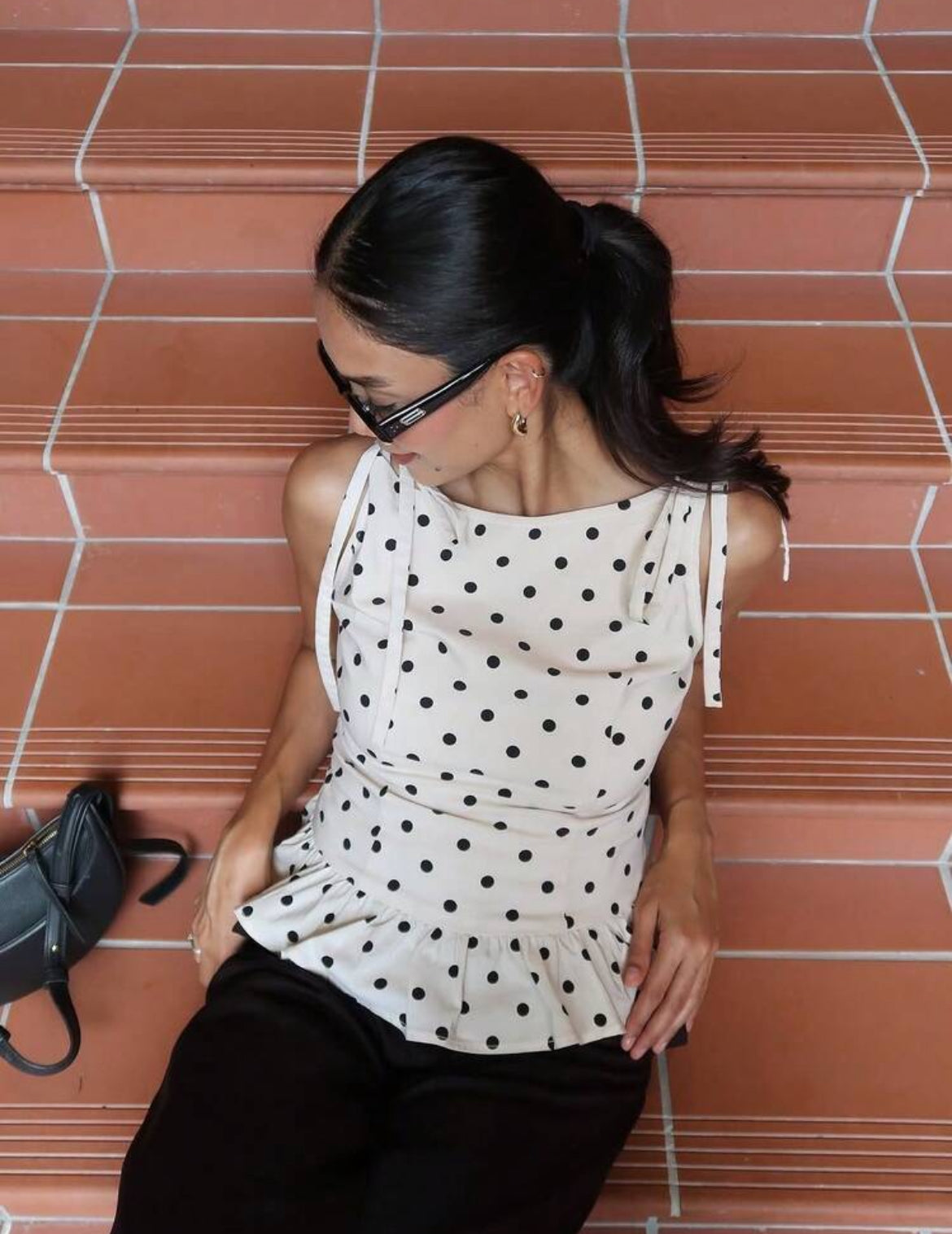 Polka Dot sleeveless top
