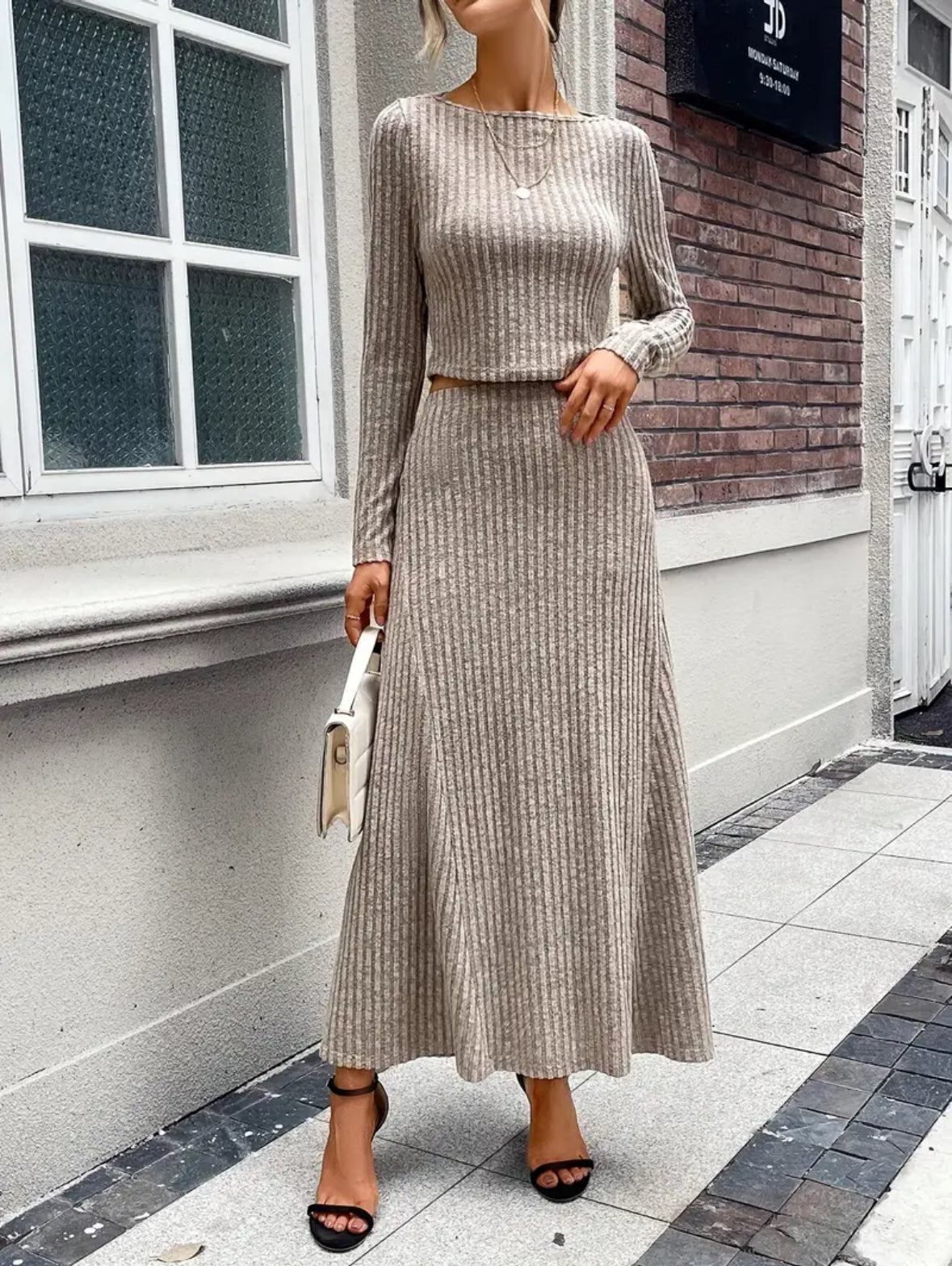 Knitted skirt set