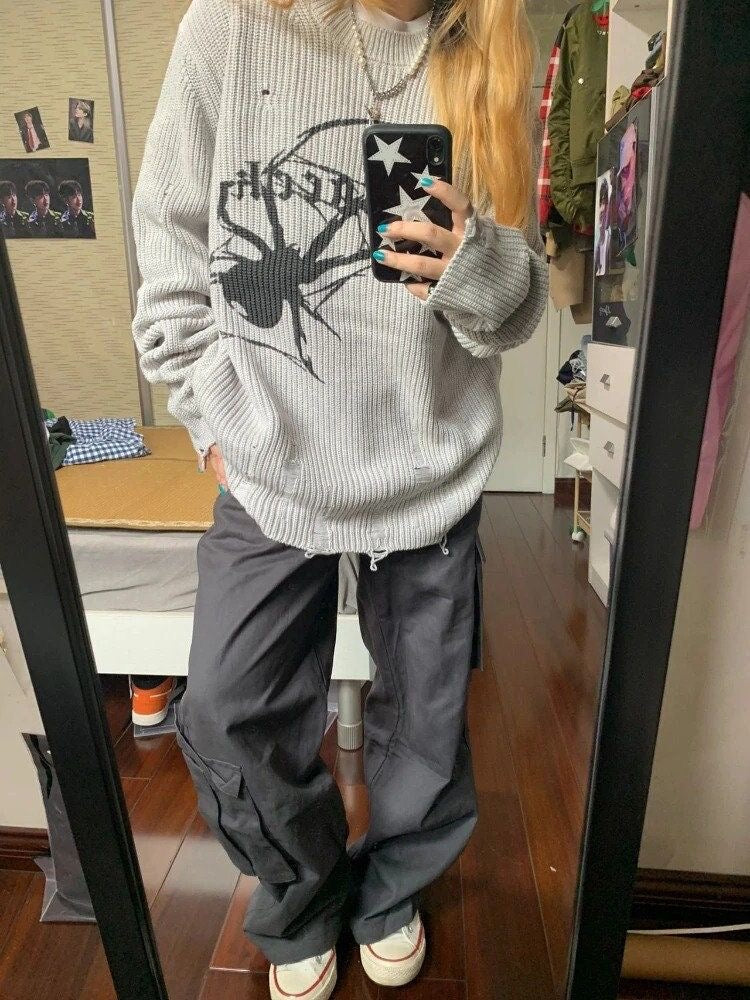 Y2k Knitted sweatshirt