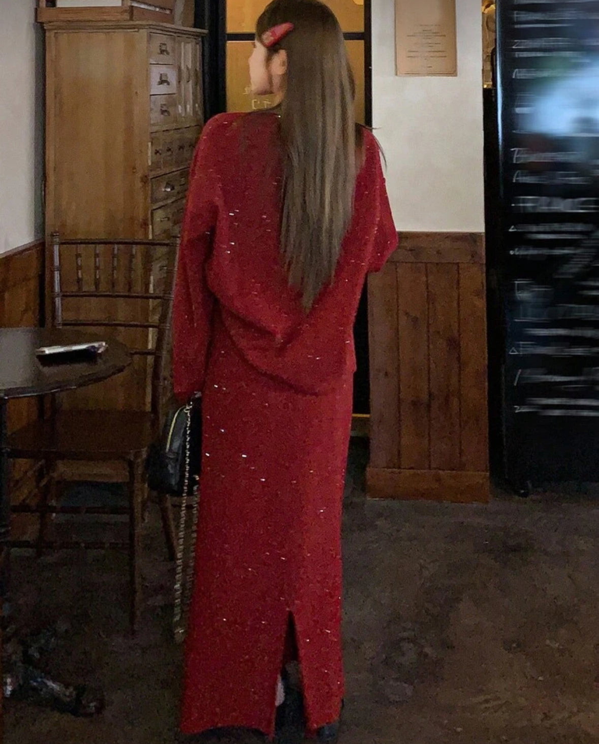 Burgundy set