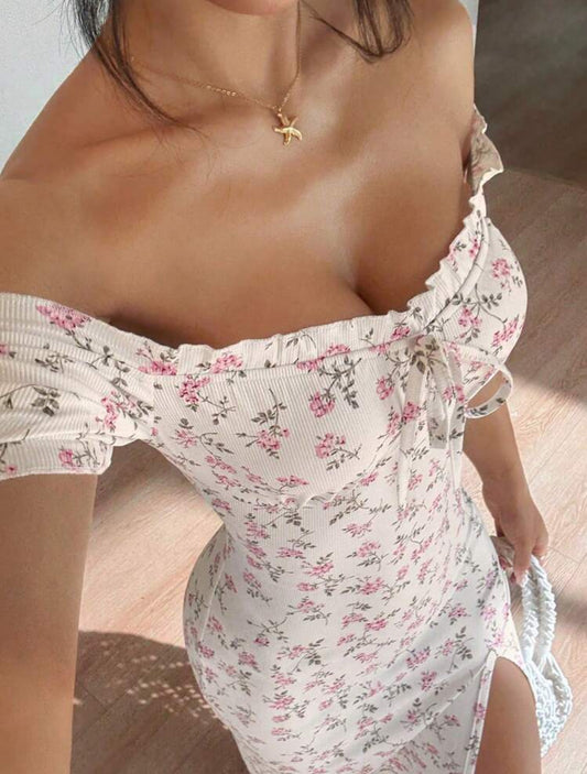 Floral bodycon