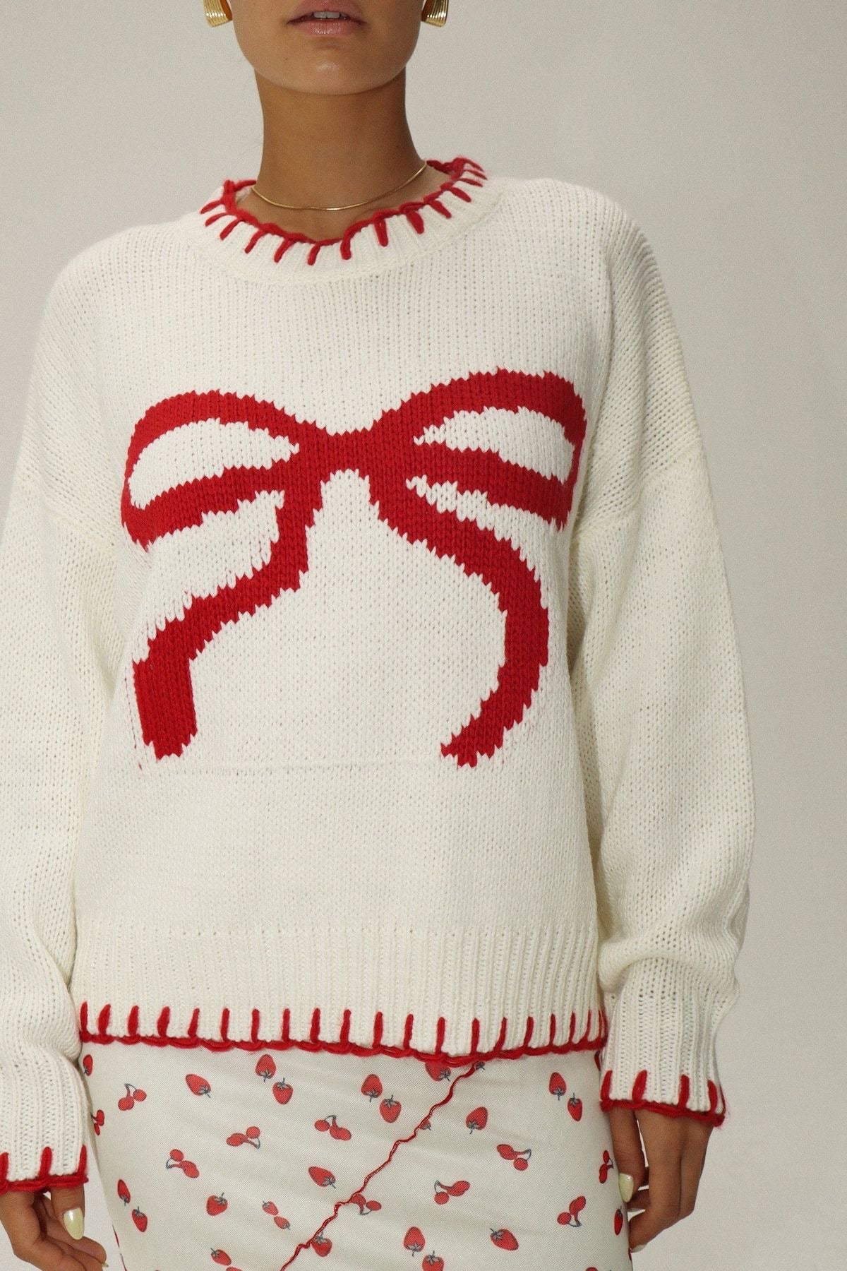 Chrismas Bow Sweater