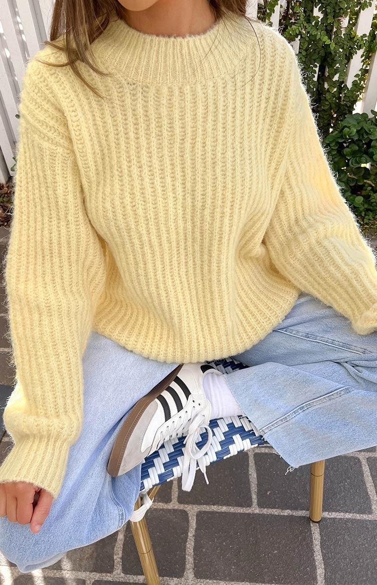 Yellow Knitted Sweater