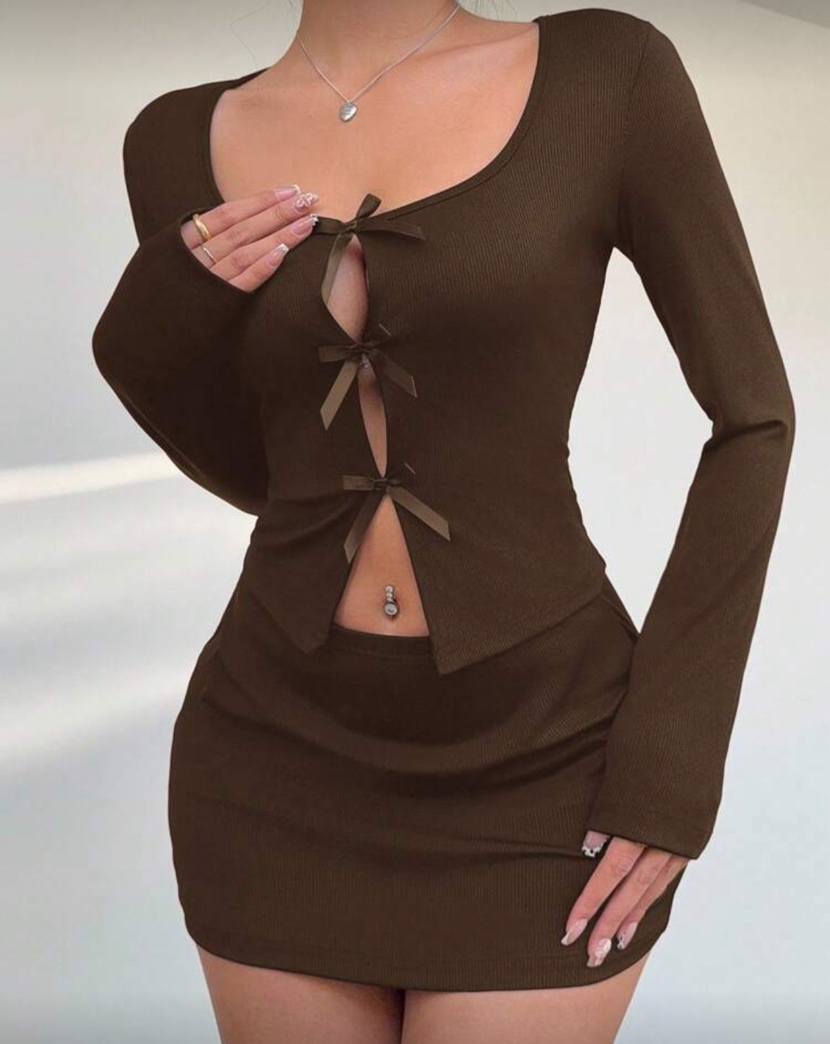 Mini skirt set