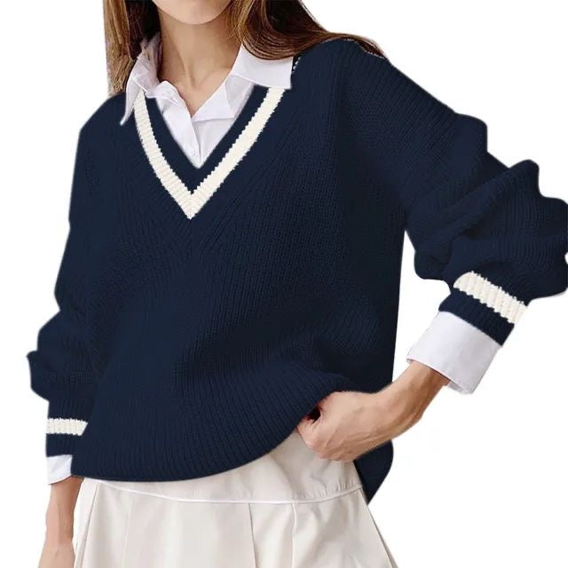 V-neck Oversized Sweater