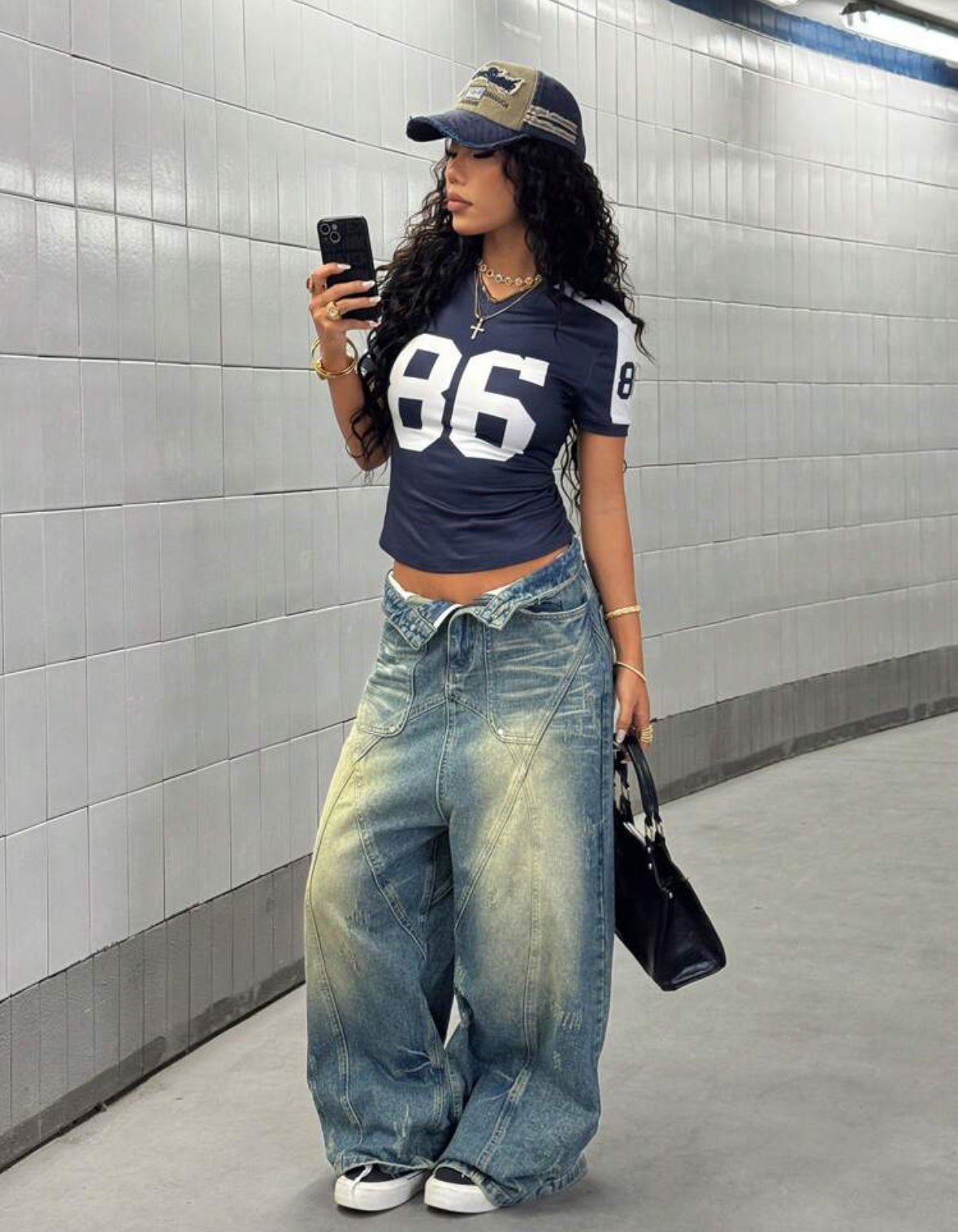 Navy blue tee