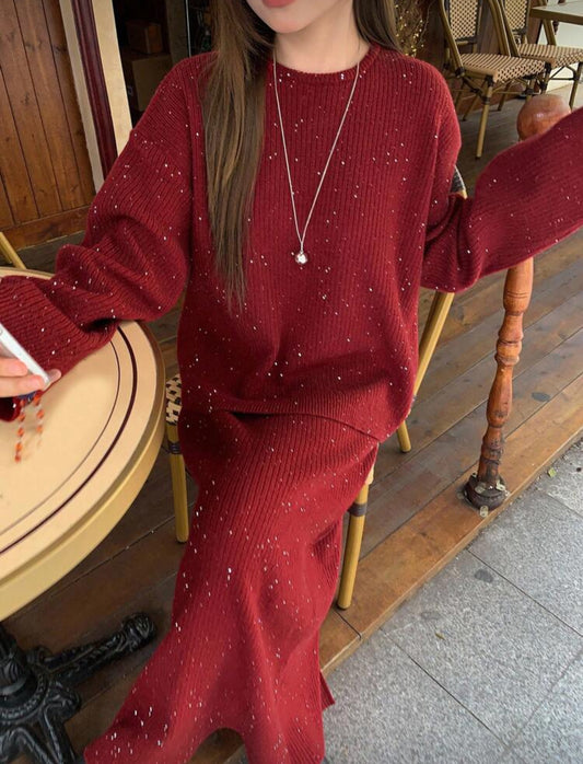 Burgundy set