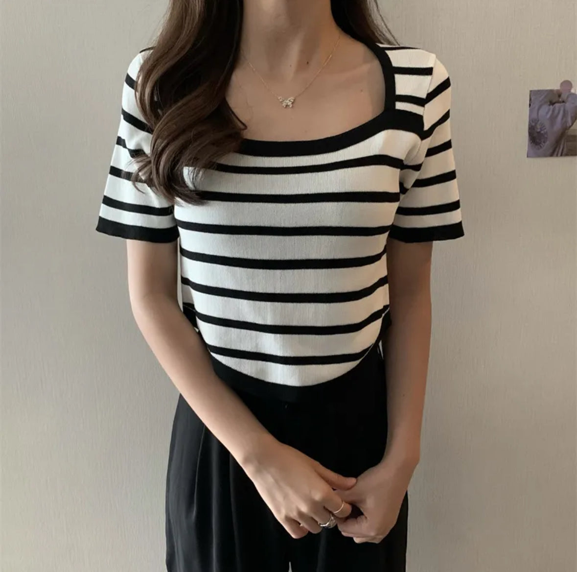Striped knitted shirts