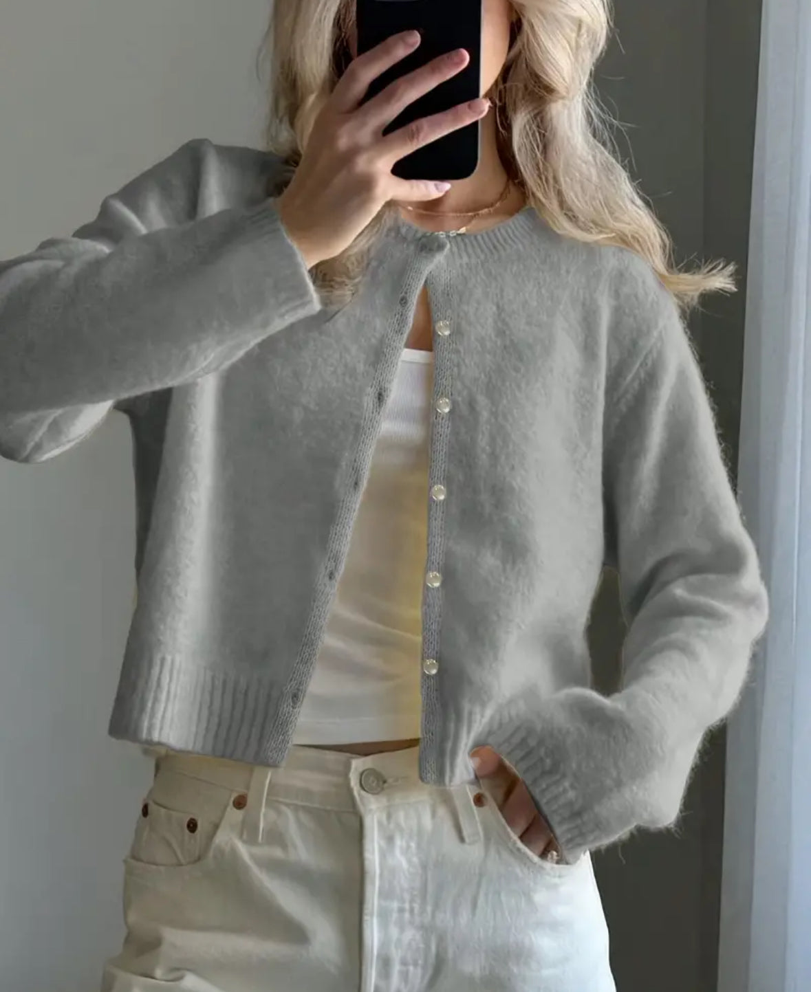 O-neck Knitted Cardigan