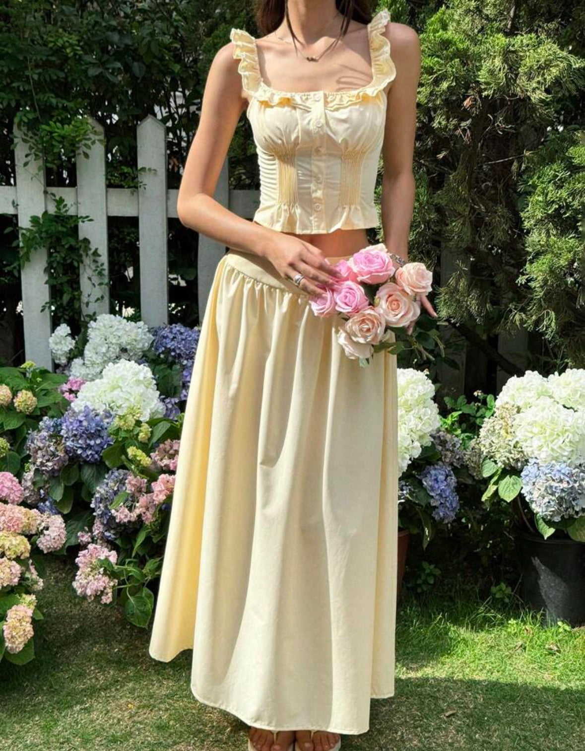 Butter skirt set