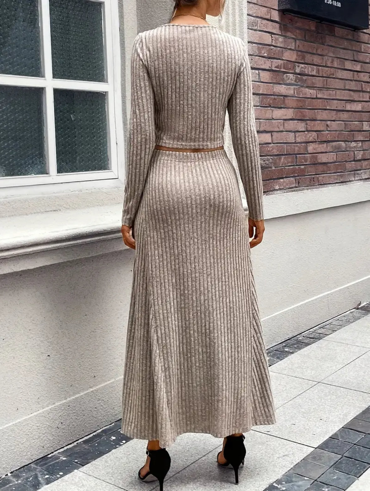 Knitted skirt set