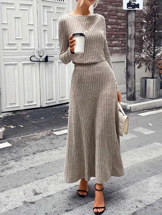 Knitted skirt set