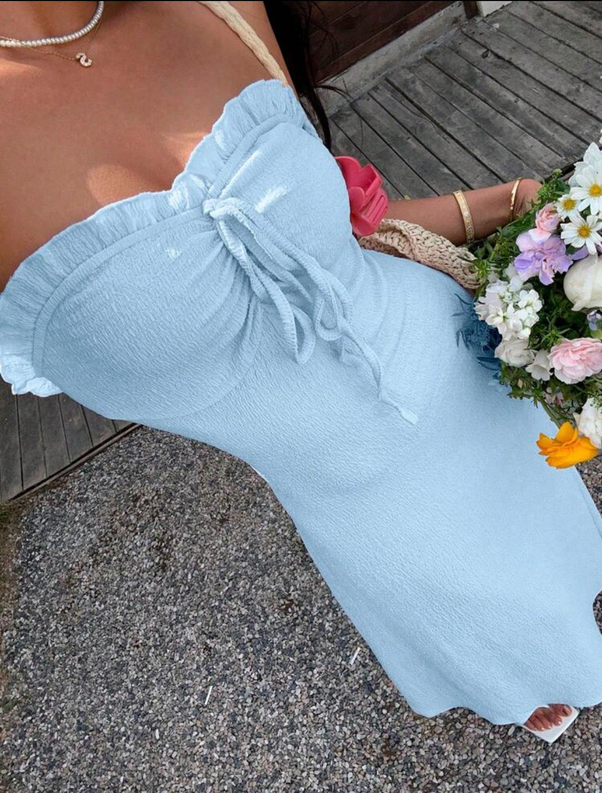 Solid color cami dress
