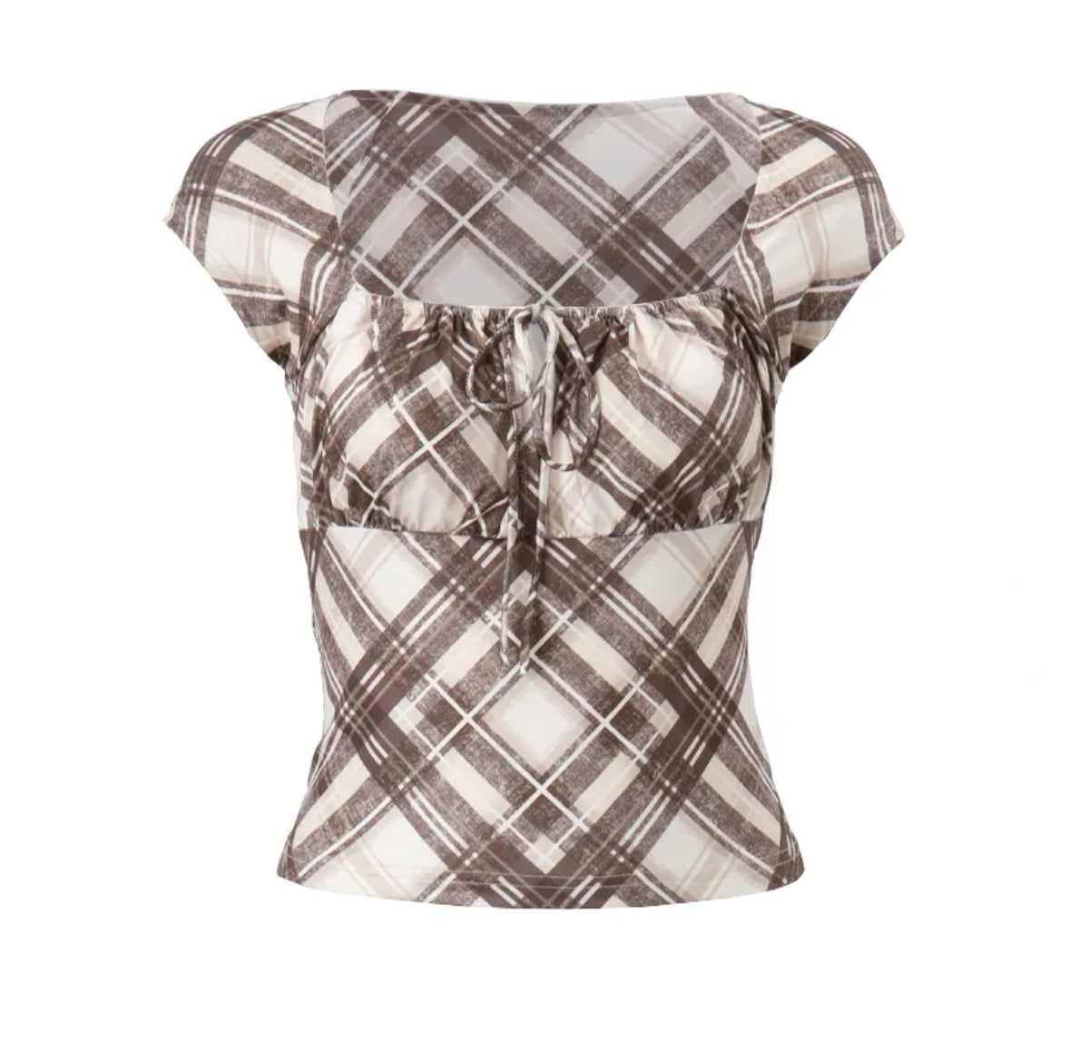 Retro Plaid Top