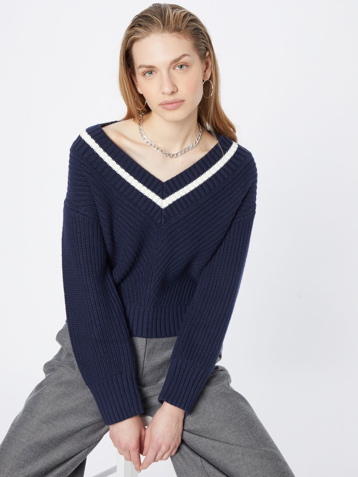 V-neck Oversized Sweater