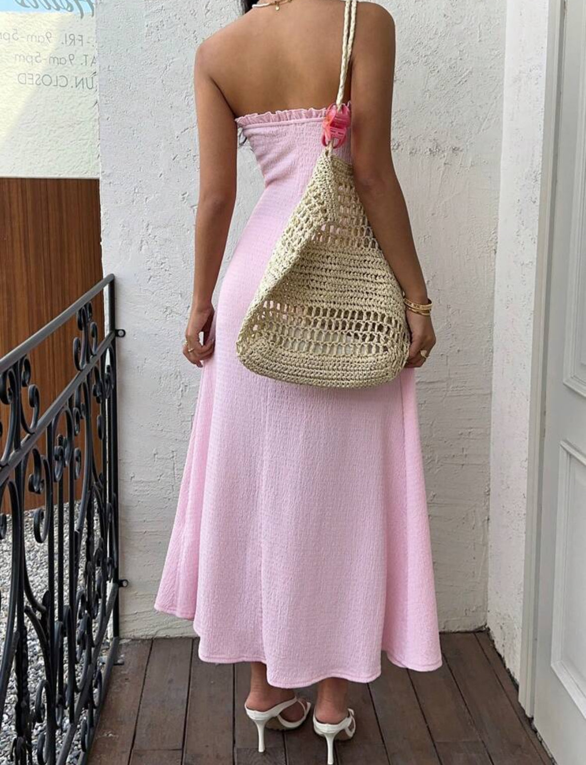 Solid color cami dress