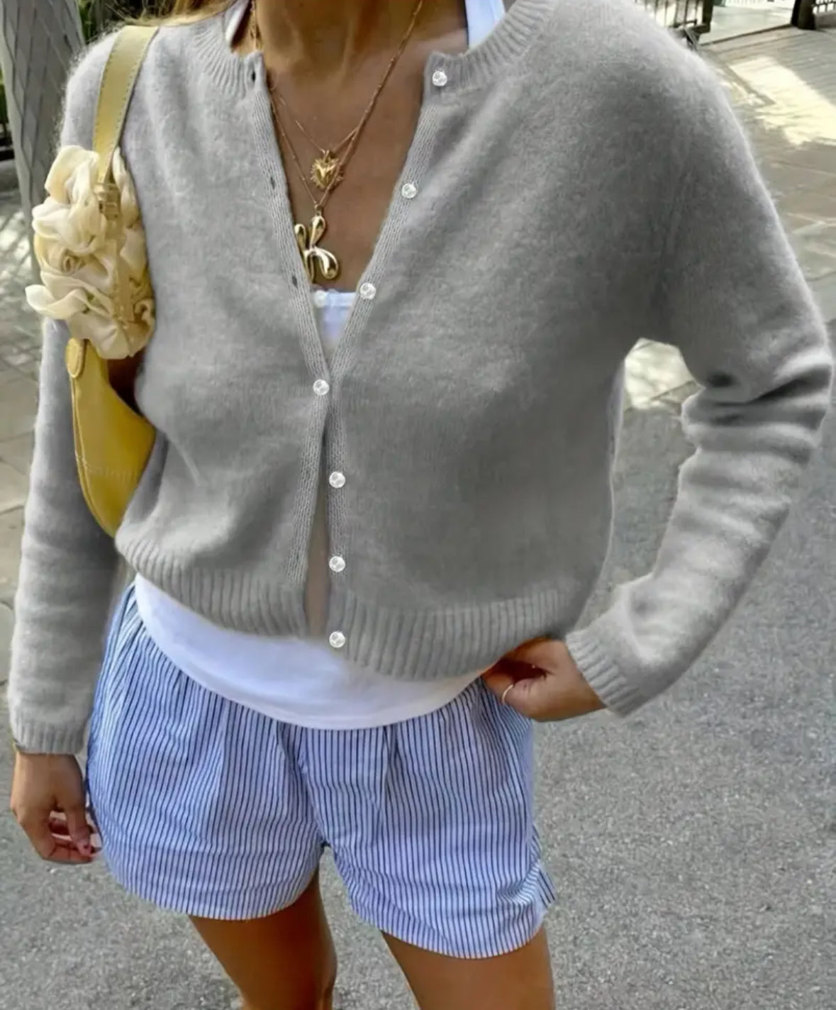 O-neck Knitted Cardigan