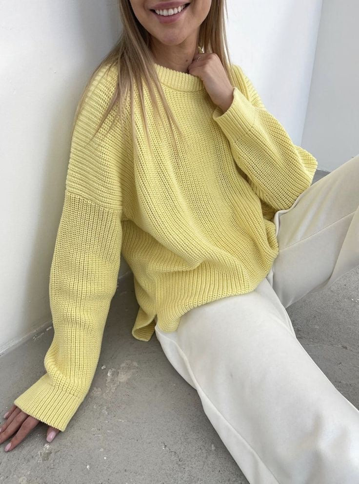 Yellow Knitted Sweater