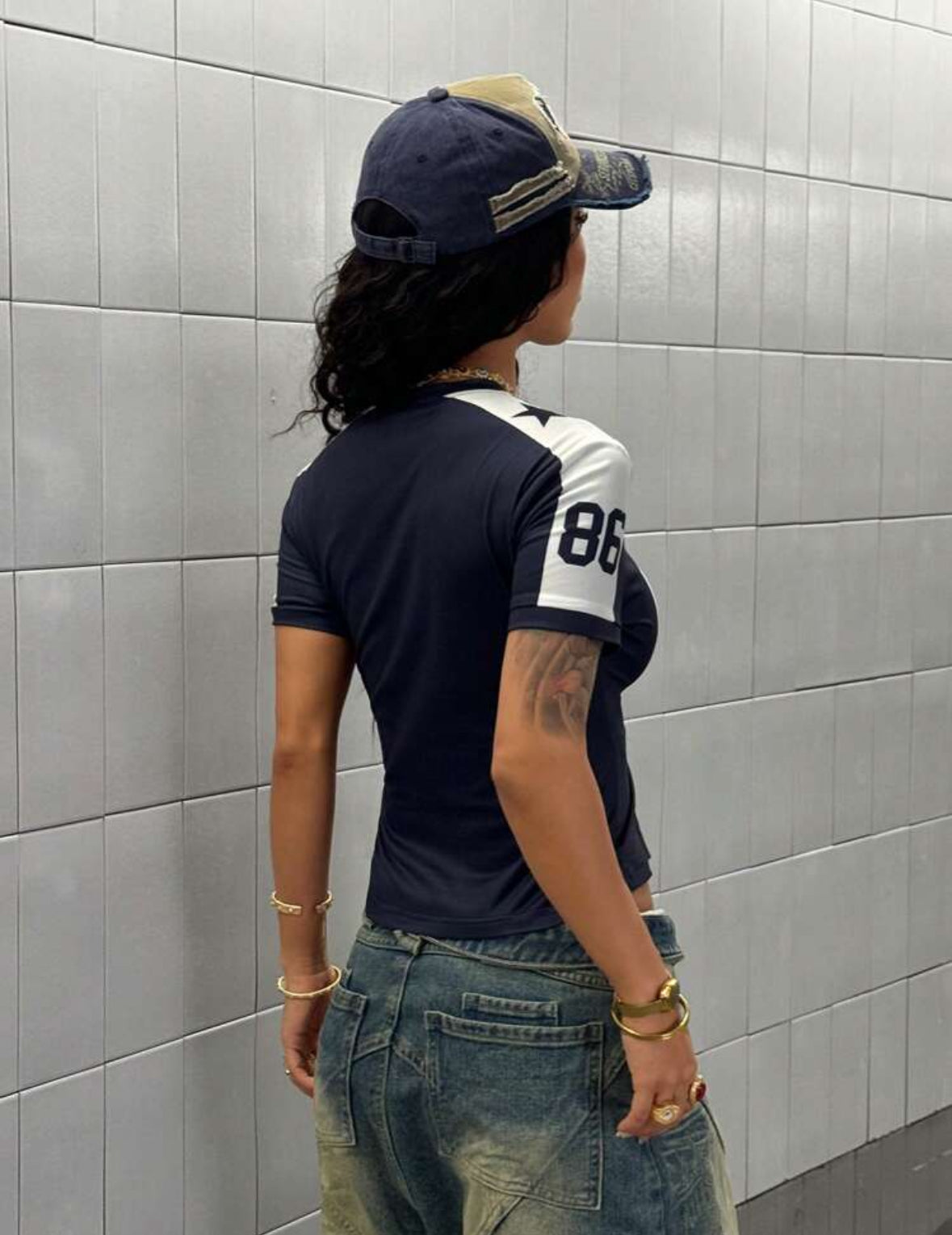 Navy blue tee