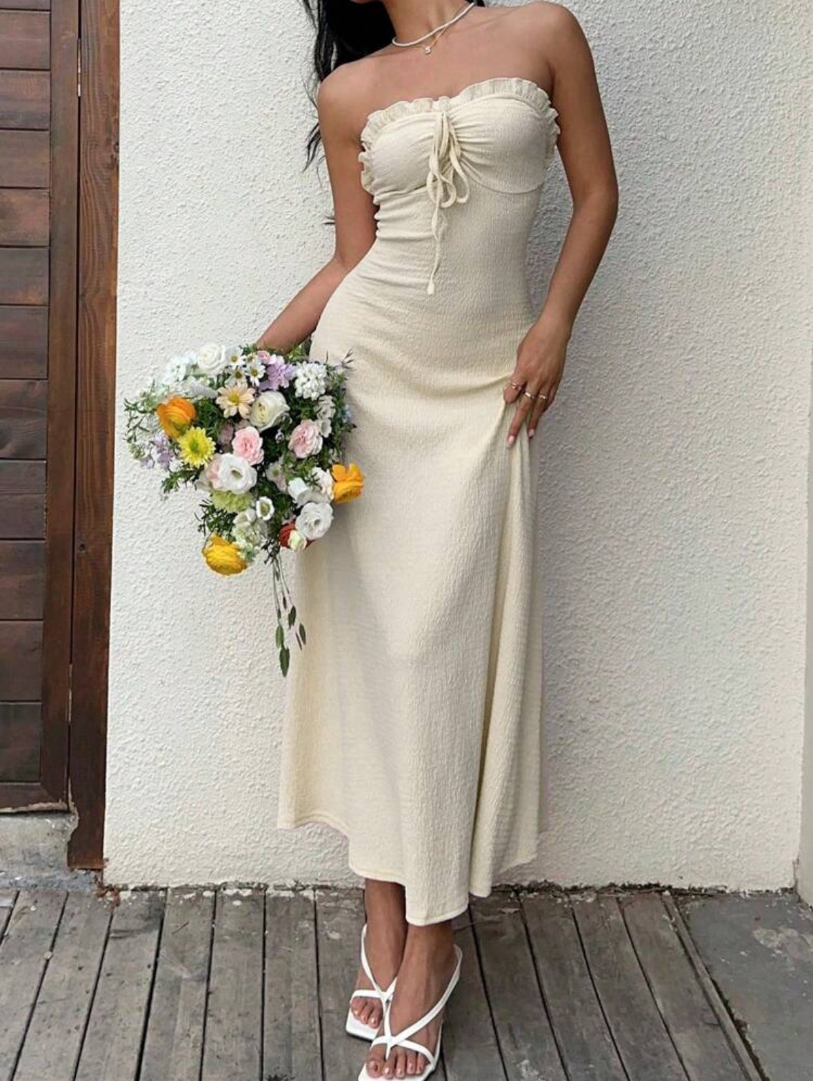 Solid color cami dress