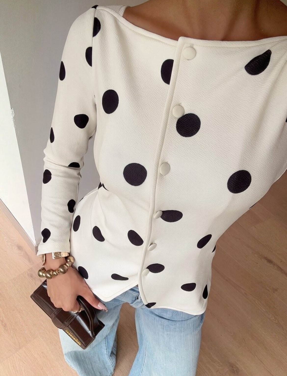Polka Dot Elegant Blouse