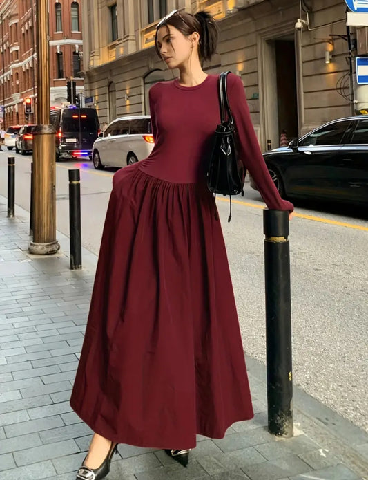 Elegant solid dress