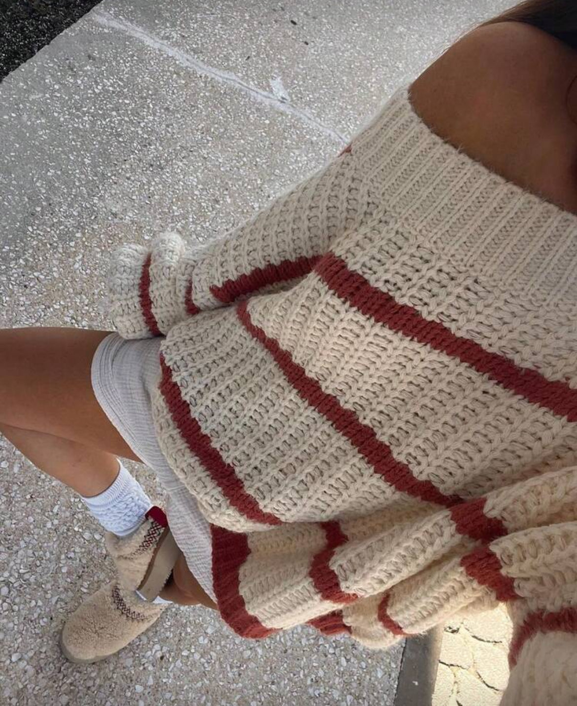Oversized Crochet Sweater