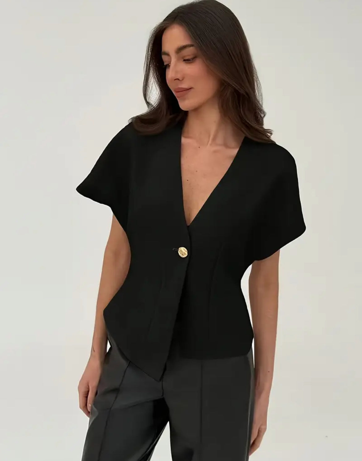 Elegant V neck Blouse