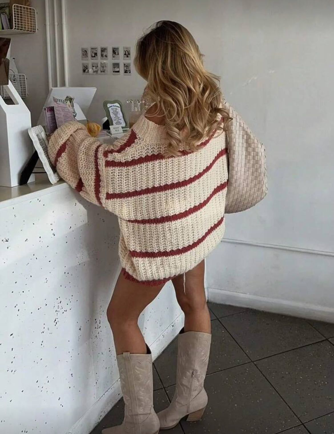 Oversized Crochet Sweater