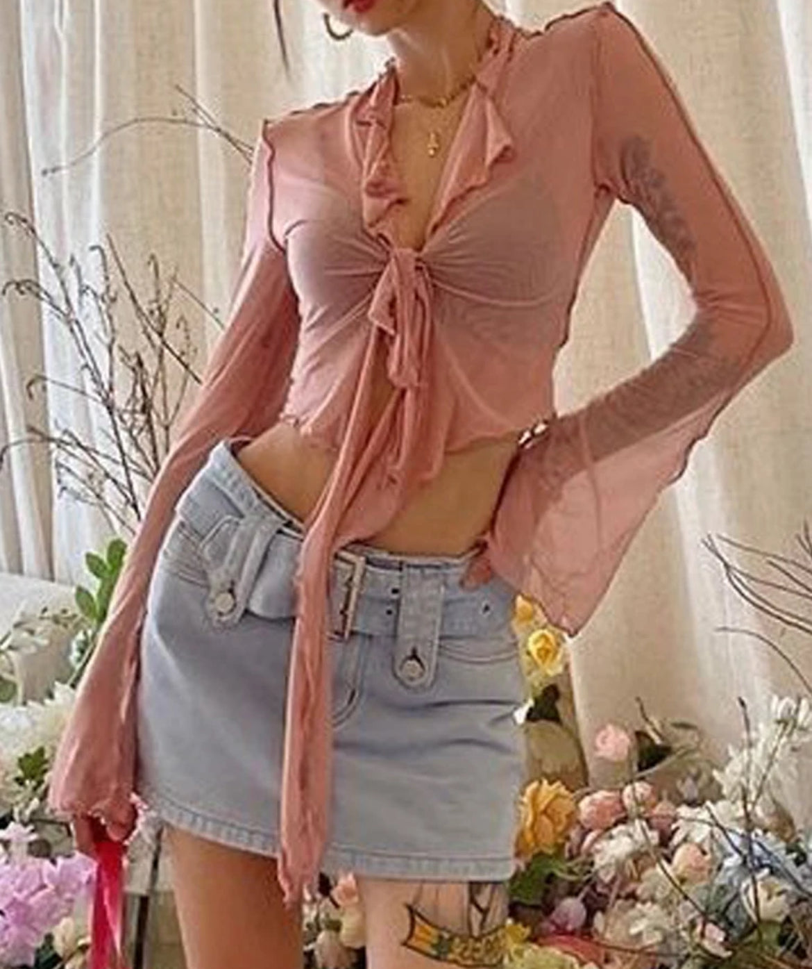Mesh cardigans