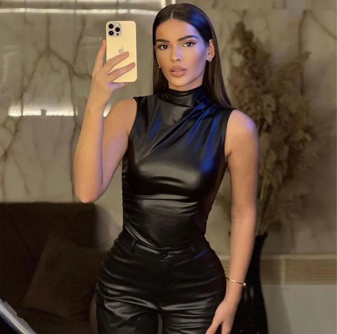 Leather Top