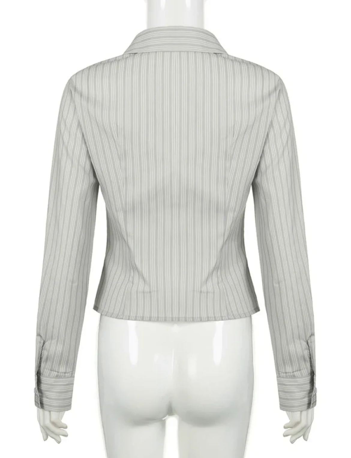 Fitted Y2k office blouse