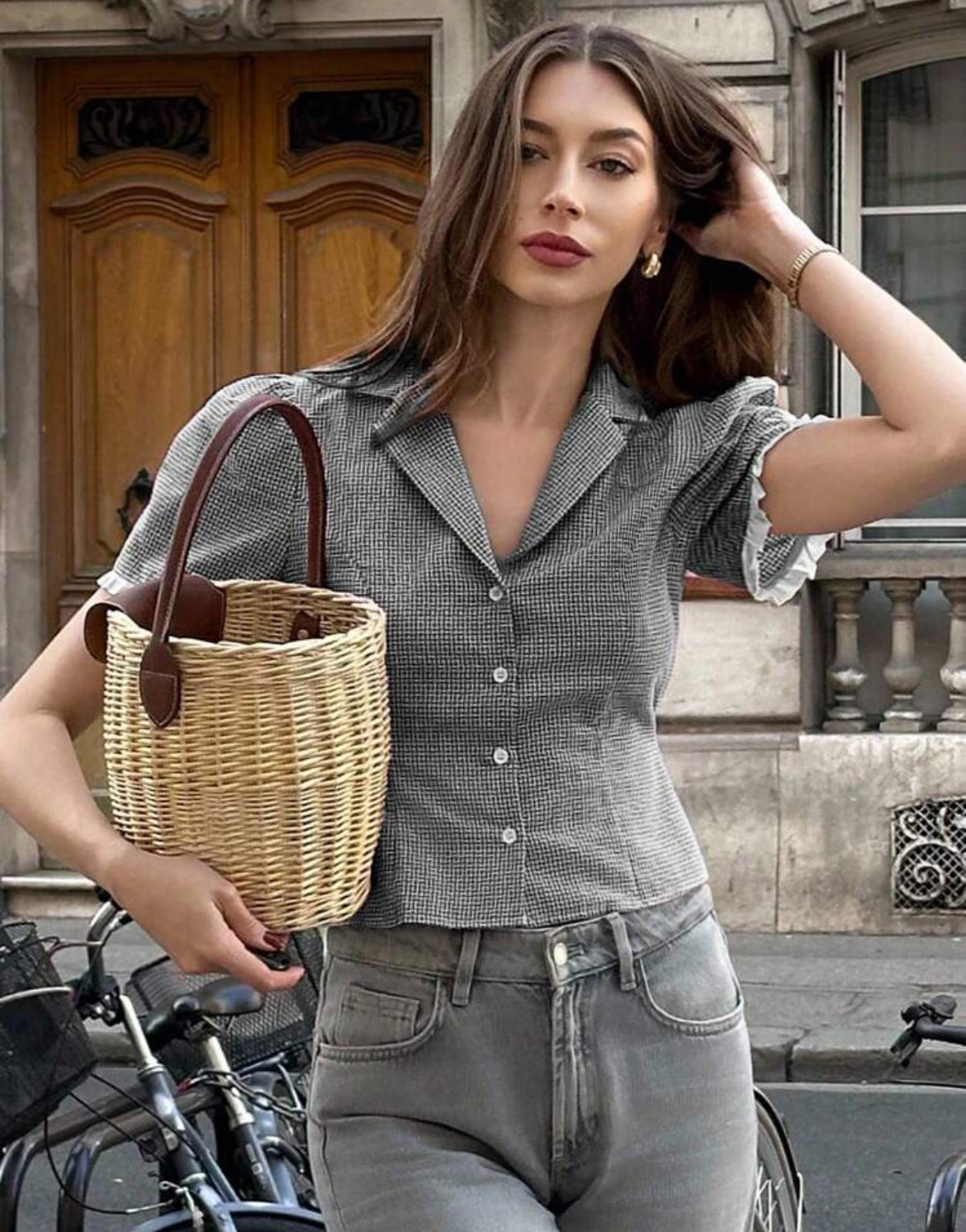Collared plaid button down