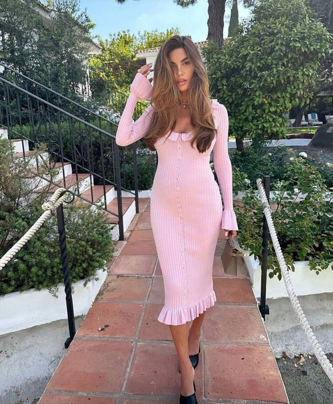 Pink Knit Dress