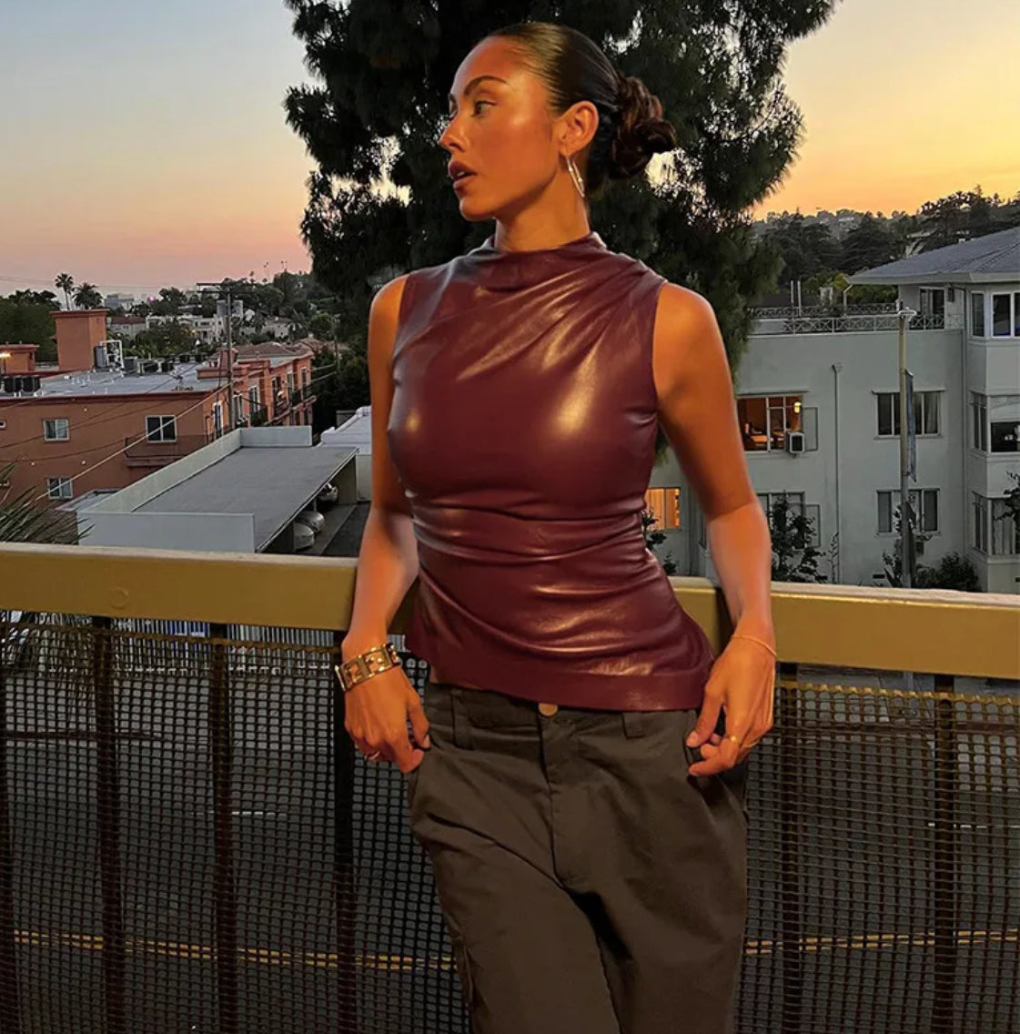 Leather Top
