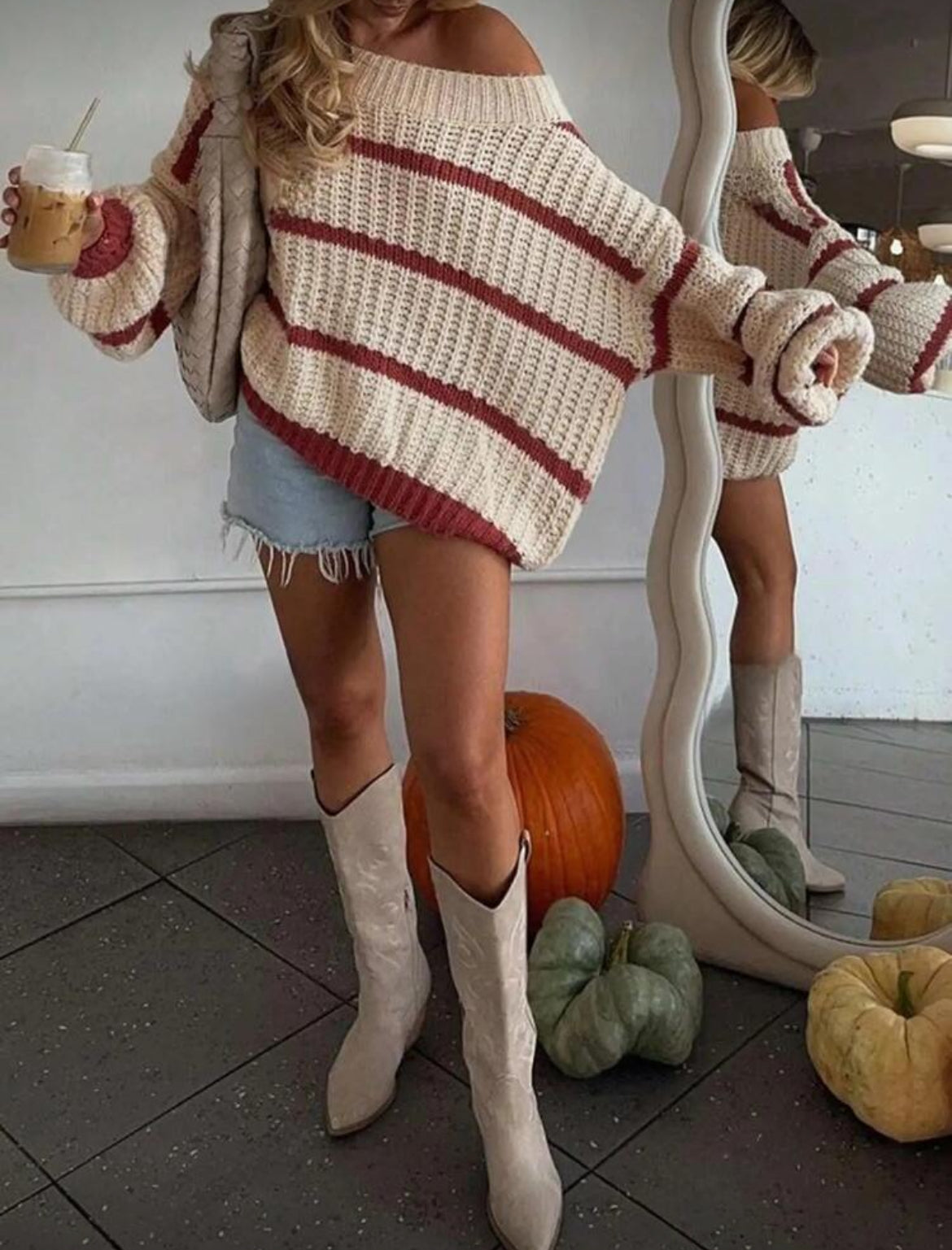 Oversized Crochet Sweater
