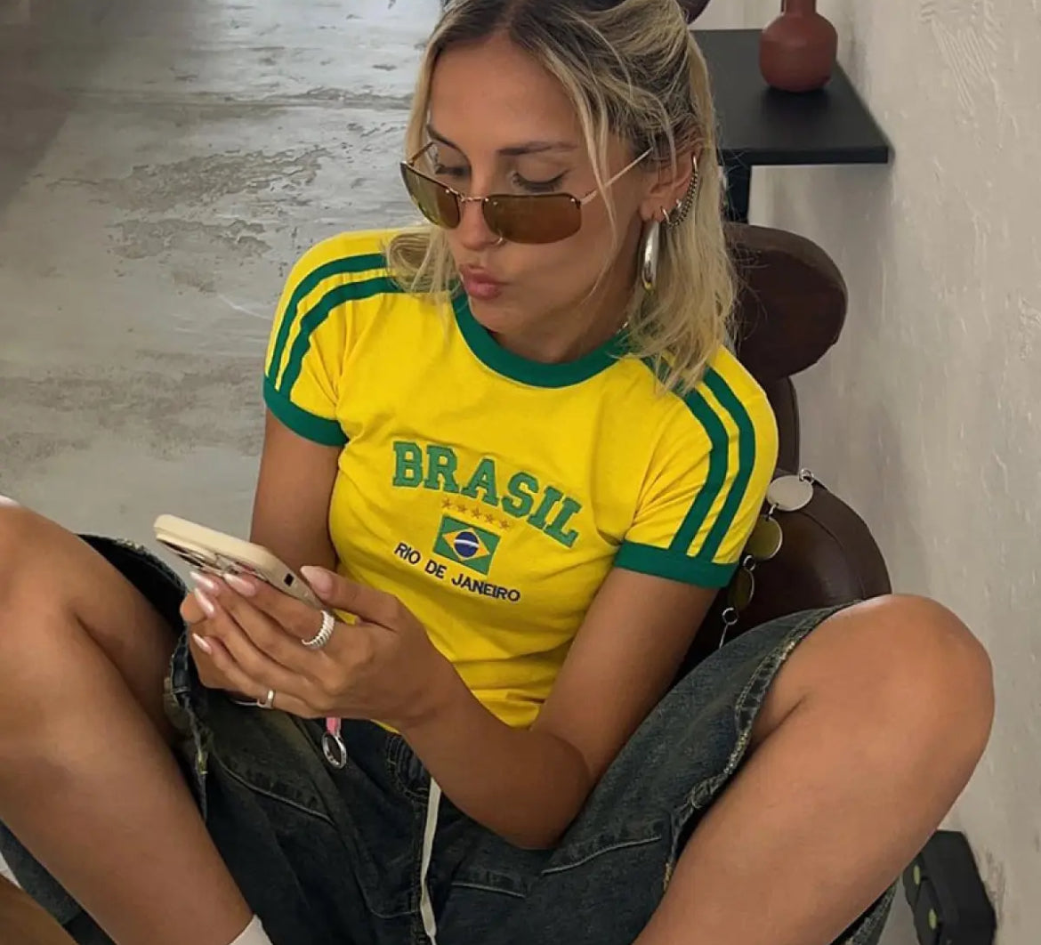 Brazil Crop Tee