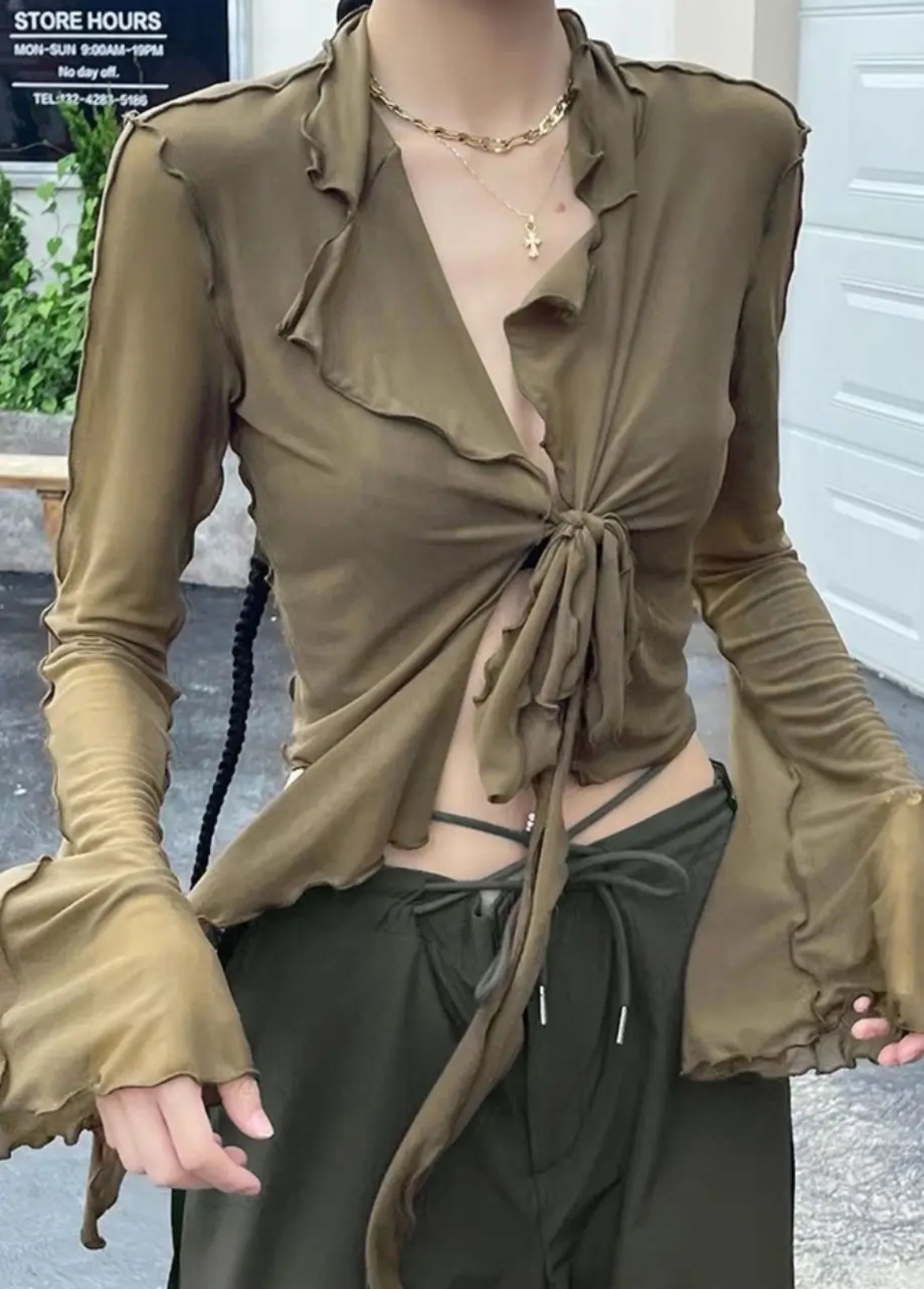 Mesh cardigans