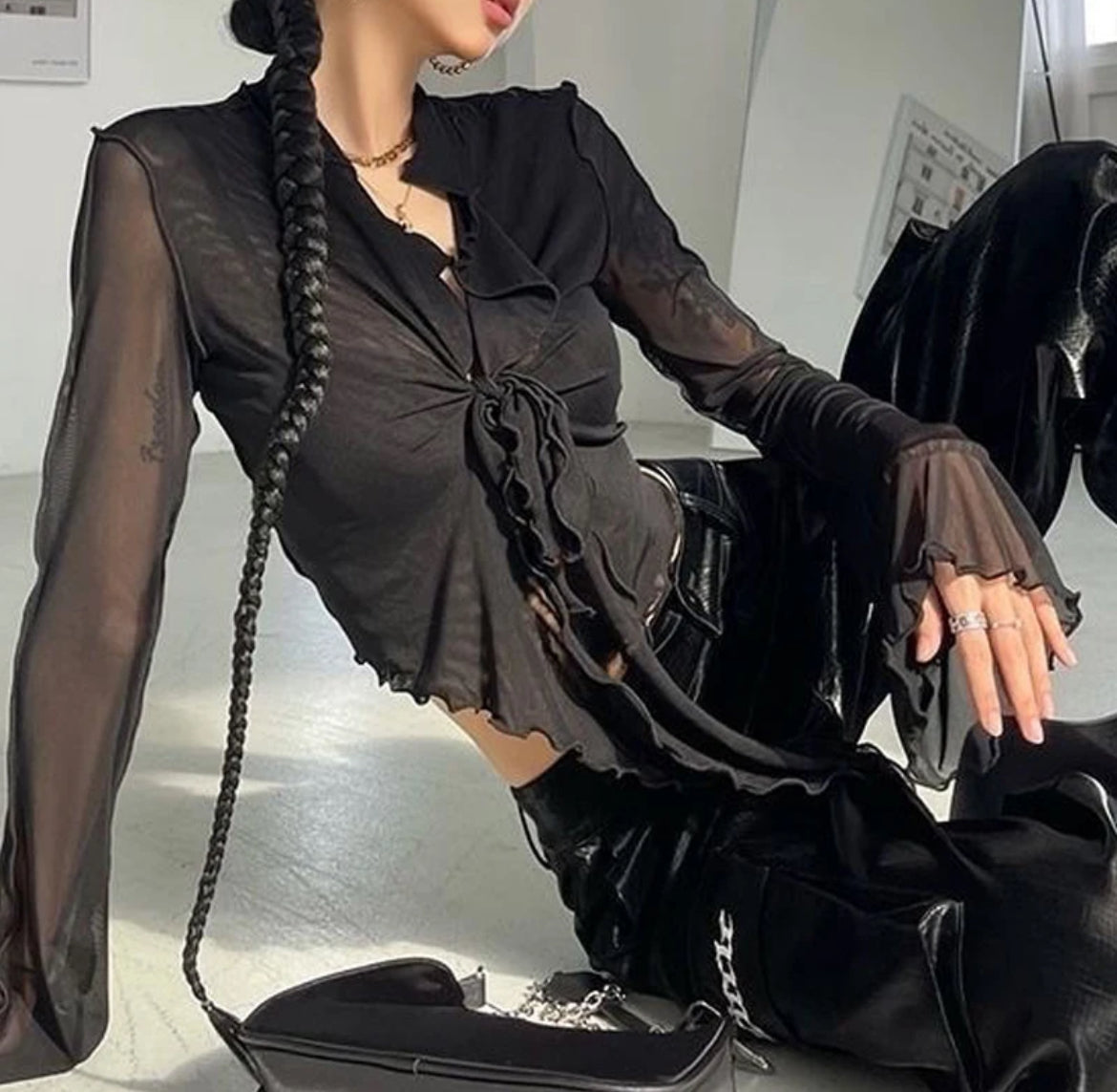 Mesh cardigans