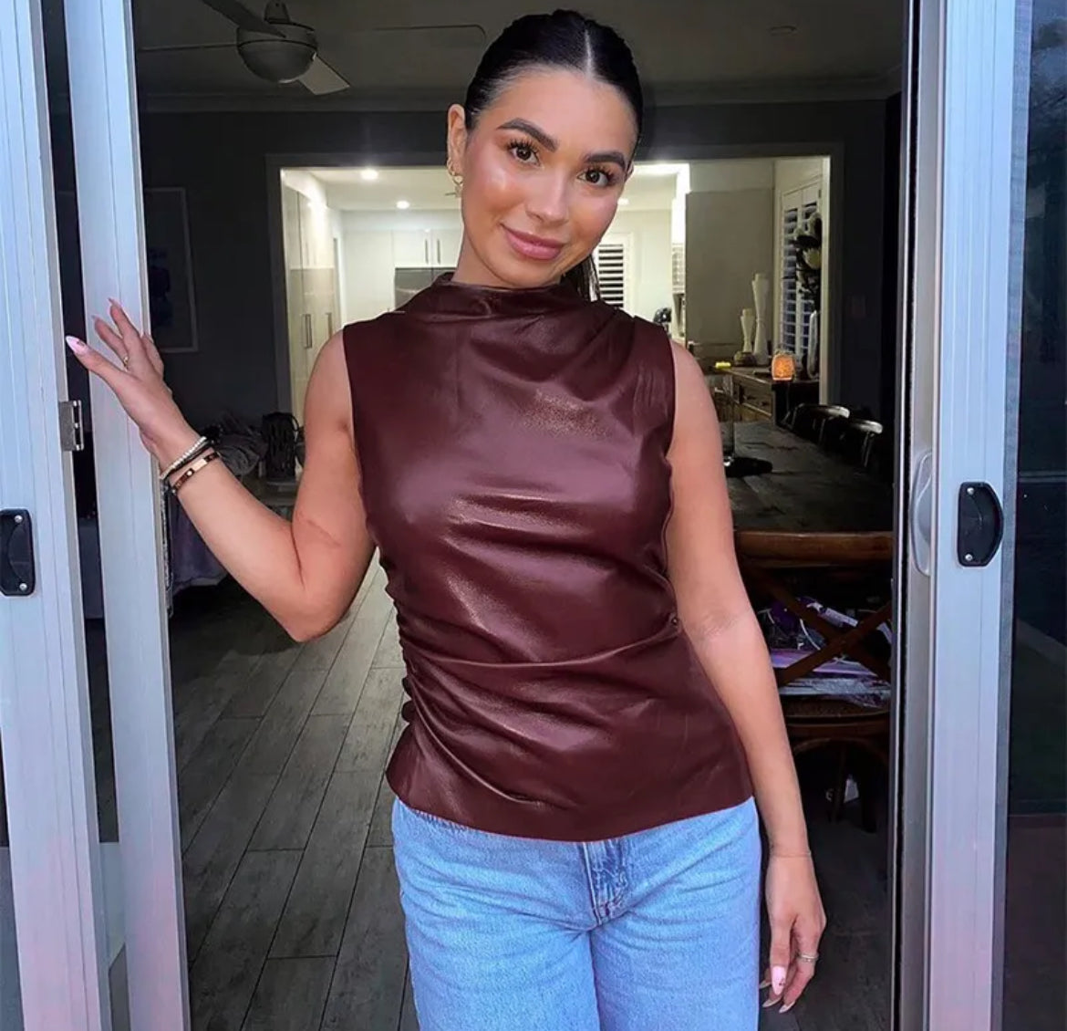 Leather Top