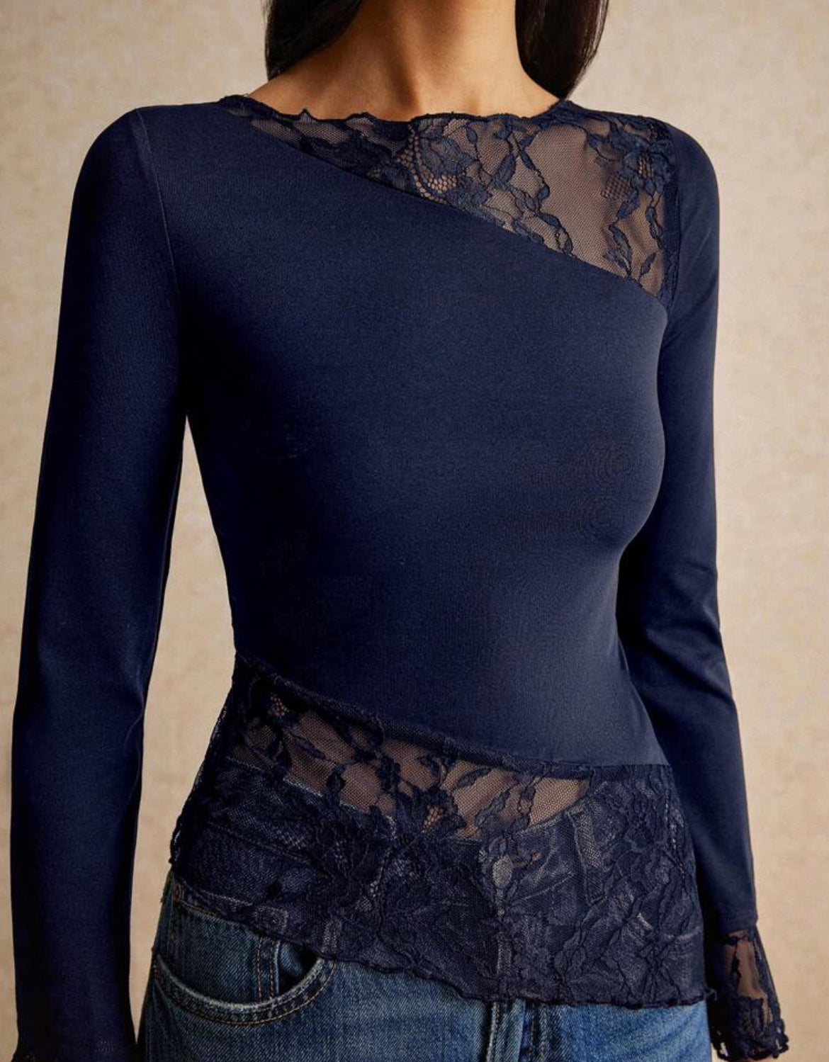 Mesh Asymmetrical Top