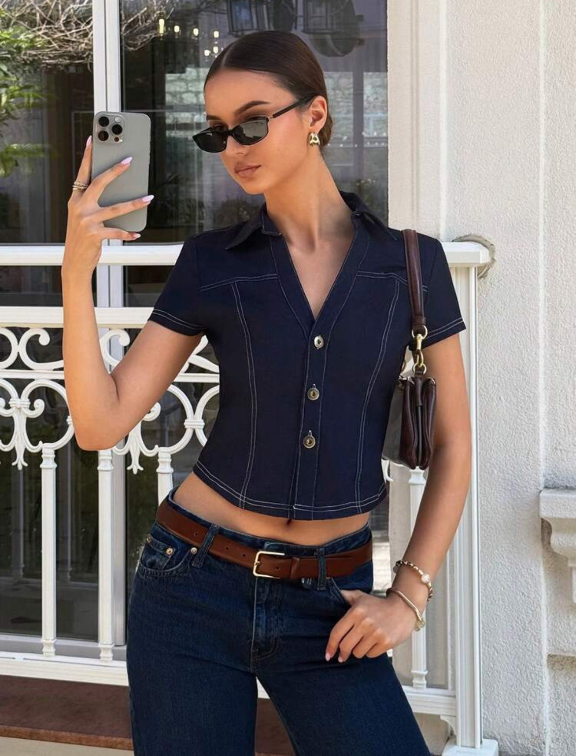 Siren Gaze Denim Top