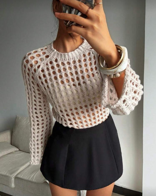 Loose Crochet Sweater