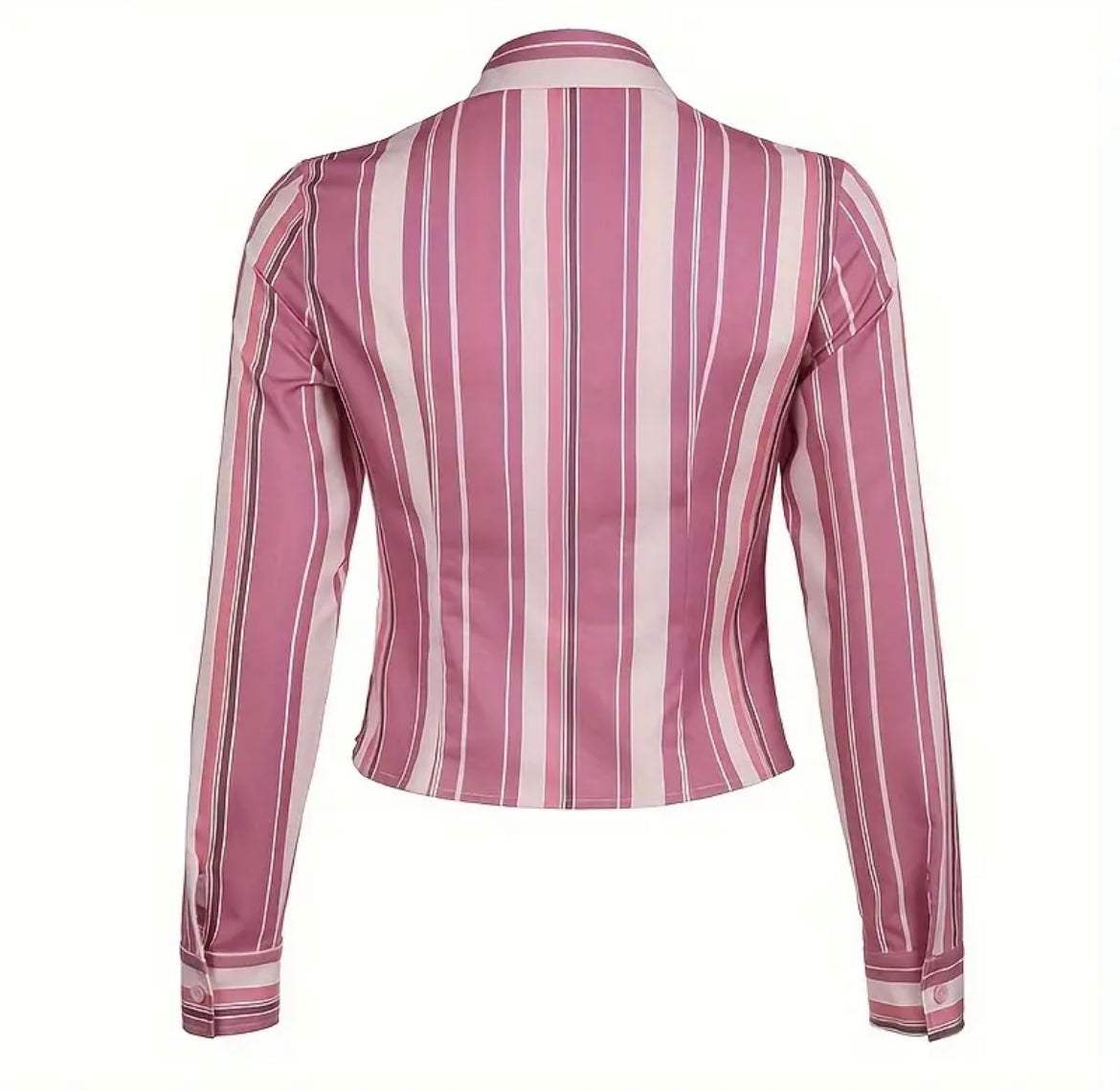 (Pink) Striped Button Down
