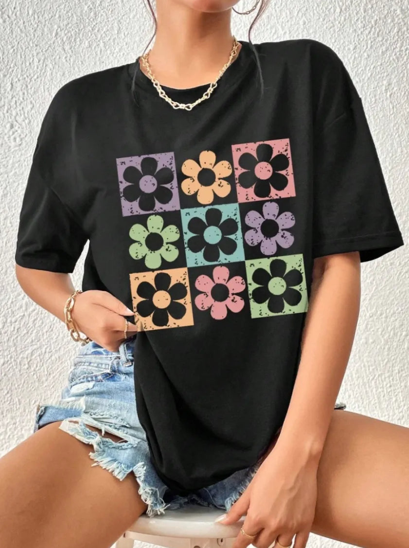 Flower oversized Tee