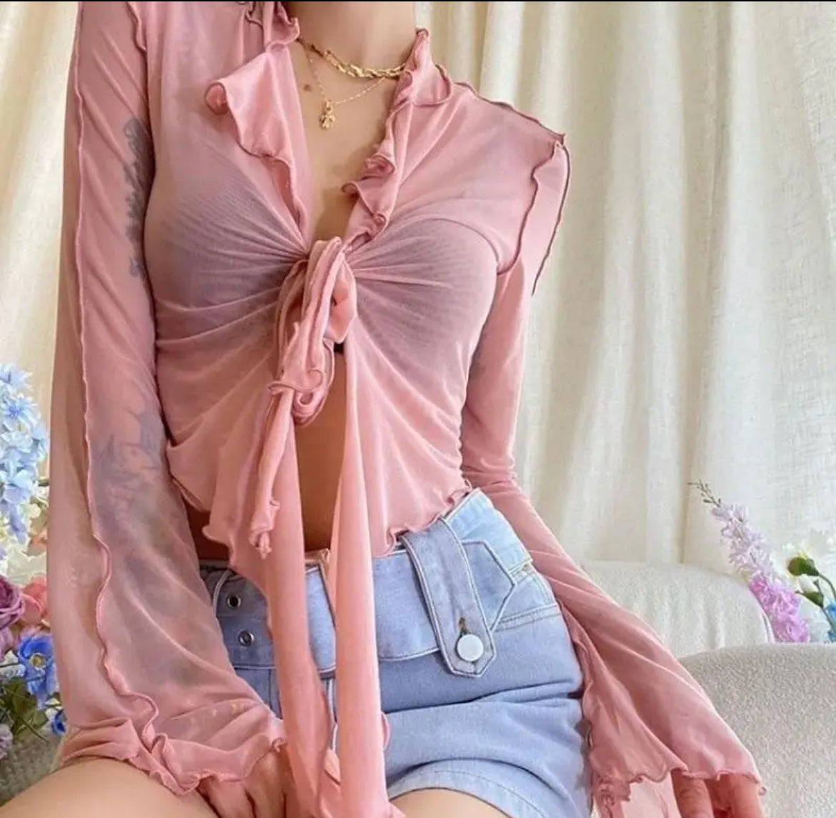 Mesh cardigans