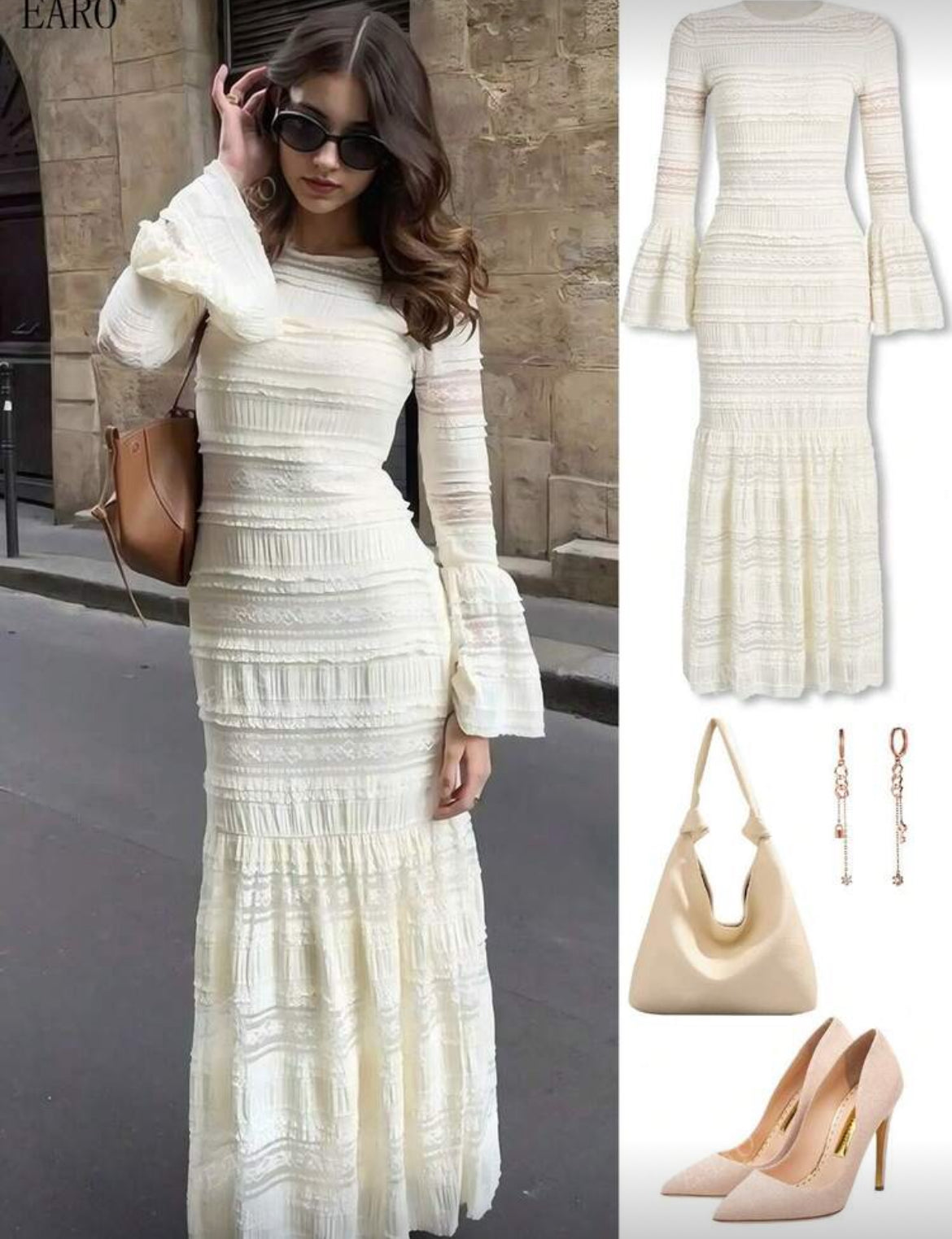 Elegant Beige Dress