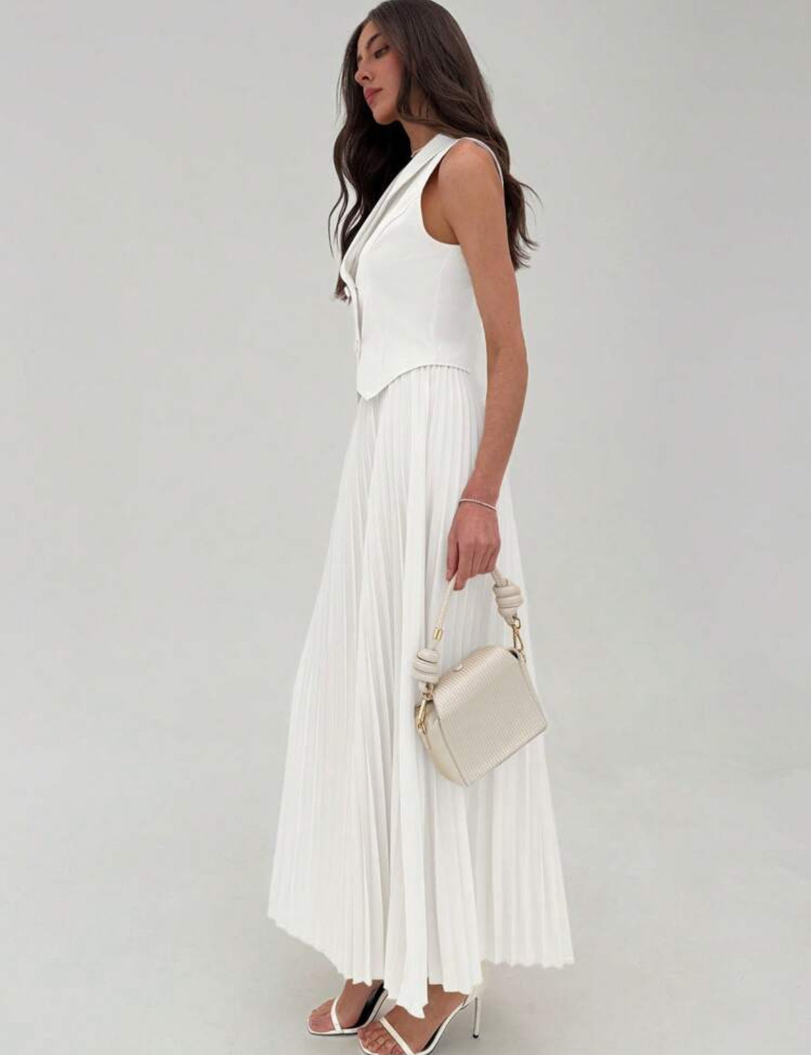 Elegant Vest & Skirt Set